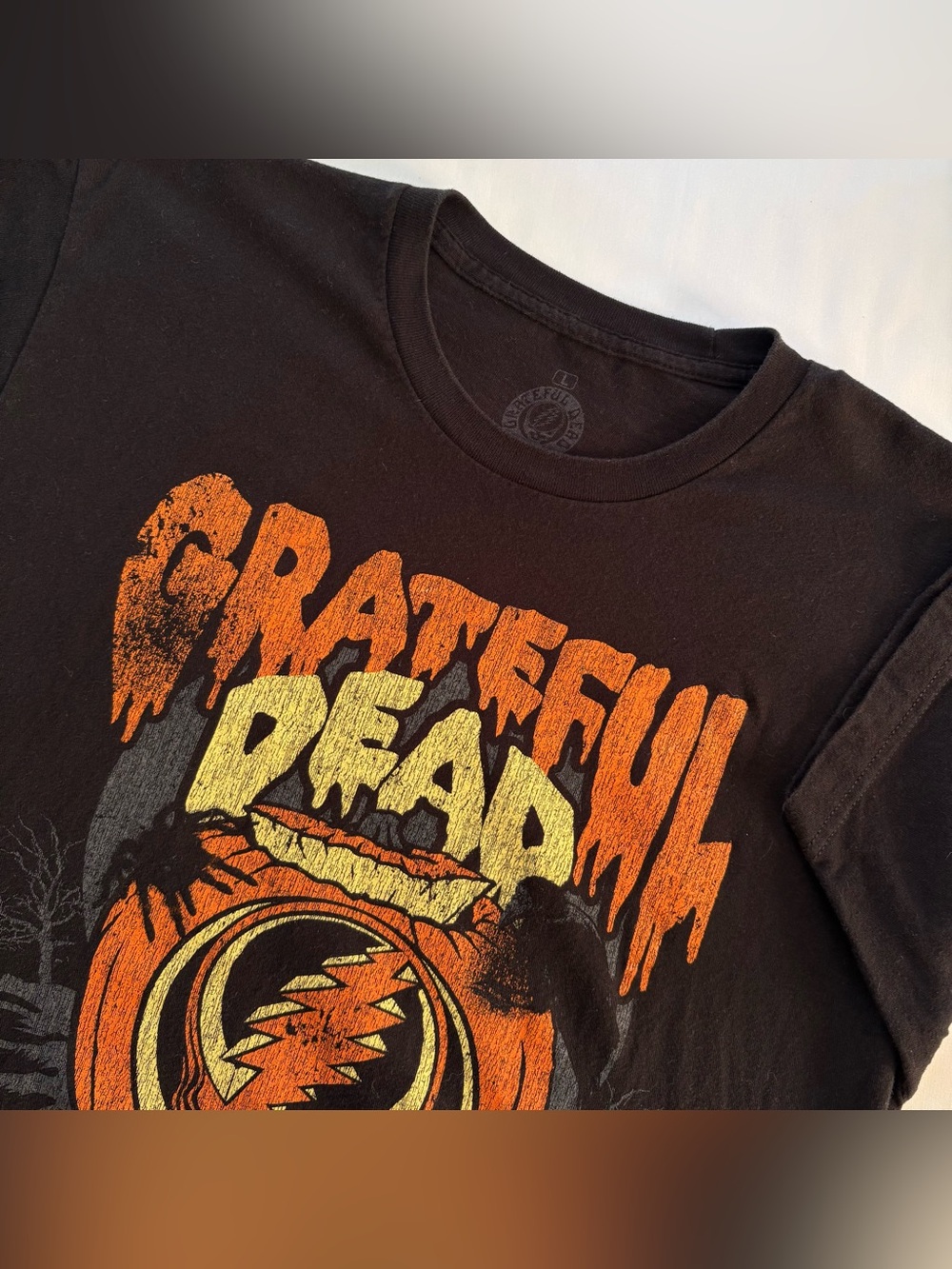 Grateful Dean Halloween Graphic T-Shirt Size Large